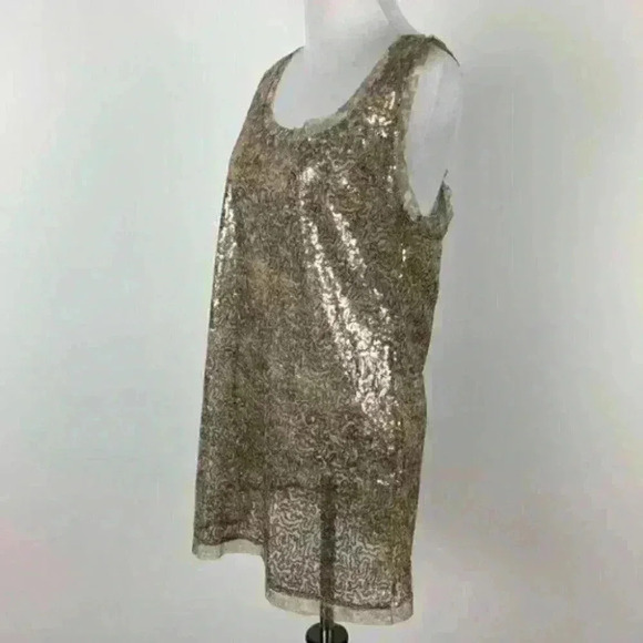 New motherhood maternity top size S Bronze sequins - Picture 7 of 9